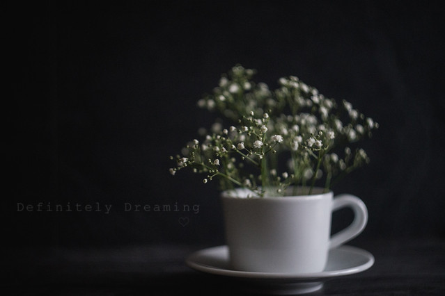 Tea cup of tiny flowers