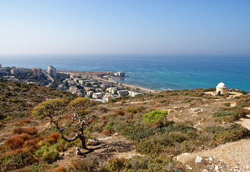 haifa israel sea seaview building beach landscape city cityscape nikon d810