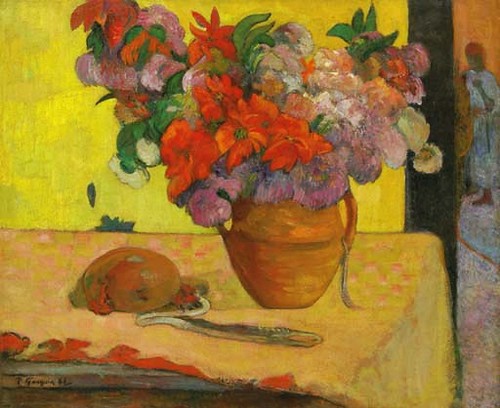 Gauguin, Paul (1848-1903) - 1886 Vase de Fleurs et Gourde (Christie's New York, 2006)