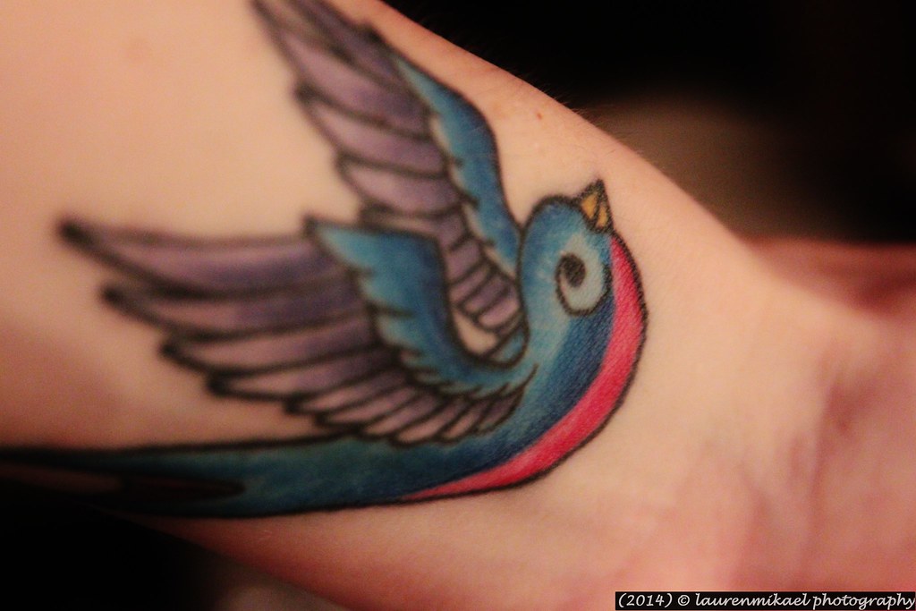 Bluebird Tattoo | I got my first tattoo on January 23, 2014.… | Flickr