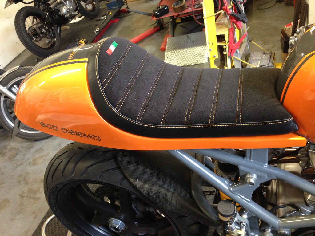 REDMAX CAFE SEAT AND PAD. | Fitted with a longer handmade pa… | Flickr