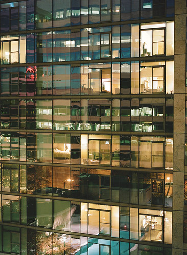 Glass Tower by bior, Another view from the balcony of my new place.

Portra 400 at 75mm in a Pentax 645Nii.reflection 120