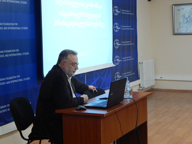 a public seminar “Political Economic Discussions with Vladimer Papava”, March 28, 2017