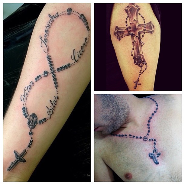 #cross #terço #religious #religioustattoo #tattoo #tatuage… | Flickr