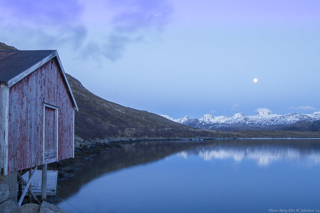 Moskenes area, in the Lofoten Islands, Norway.