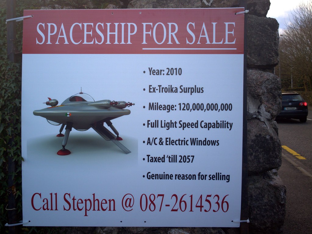Spaceship for Sale | Anyone looking for a spaceship? Seen in… | Flickr