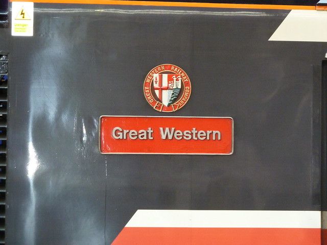 Nameplate of 43185 'Great Western'