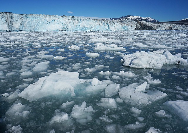 Columbia glacier iceberg waters, AK