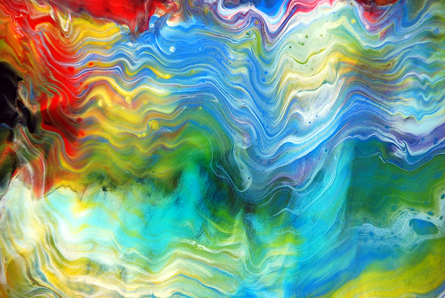 Fluid Waves Of Paint