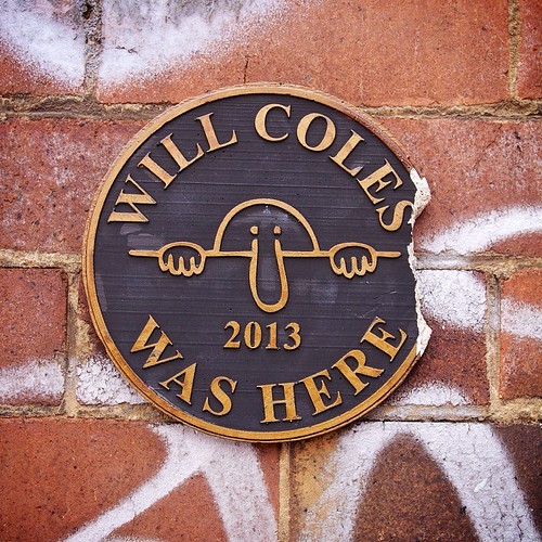 Will Coles plaque with attempted-theft damage. | by JAM Project