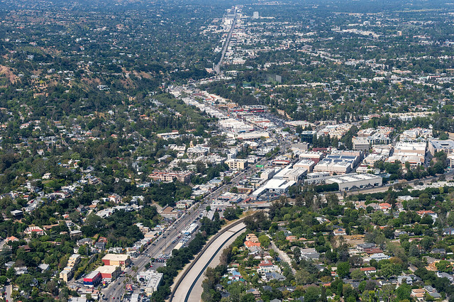 Ventura Boulevard through Studio City
