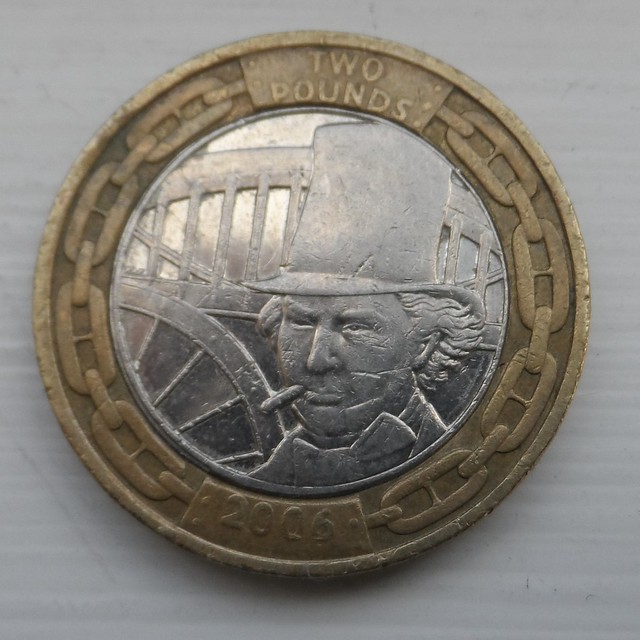 British £2 coin: Isambard Kingdom Brunel