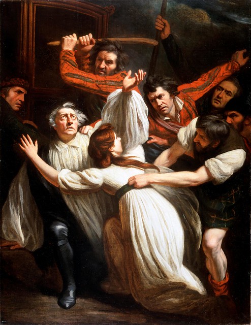 Oil painting, 'The Death of Archbishop Sharp', 1797, by John Opie