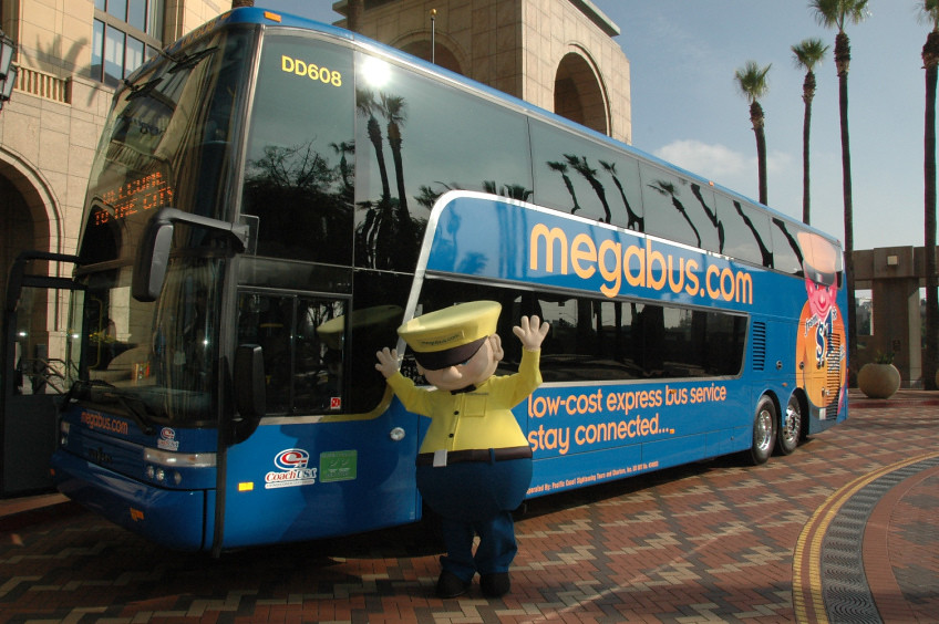 Megabus, Patsaouras Transit Plaza, November 28, 2012