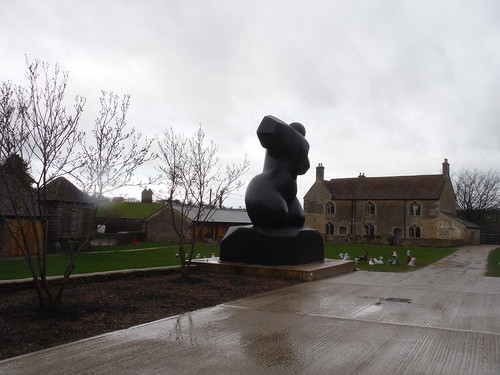 Sculpture in Courtyard at Hauser & Wirth Somerset, Durslade Farm, Bruton SWC Walk 284 Bruton Circular (via Hauser &amp; Wirth Somerset) or from Castle Cary
