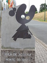 The modern Camino logo in Galicia / Het moderne Camino logo in Galicië