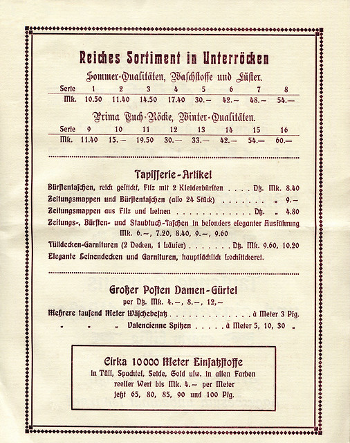 Heft mit Sonderangeboten von 1912, Seite 3