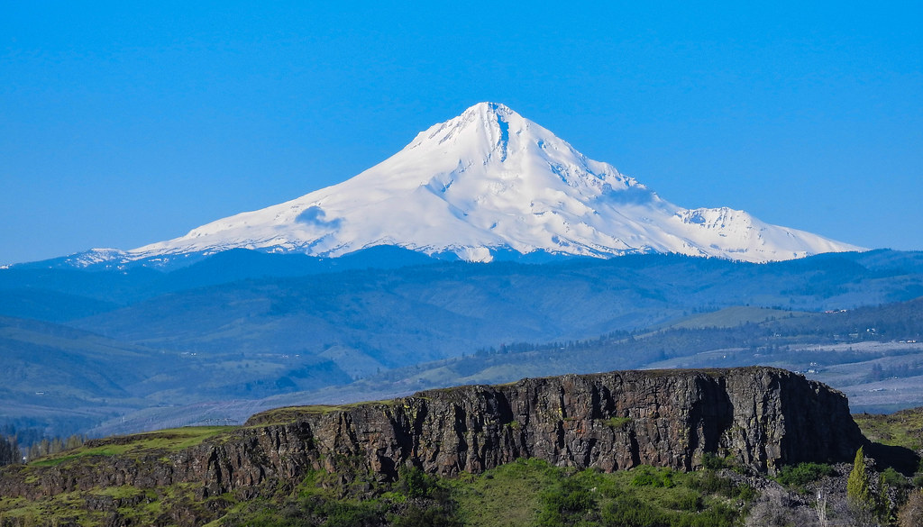Mt. Hood from Horse Thief Butte - Washington State