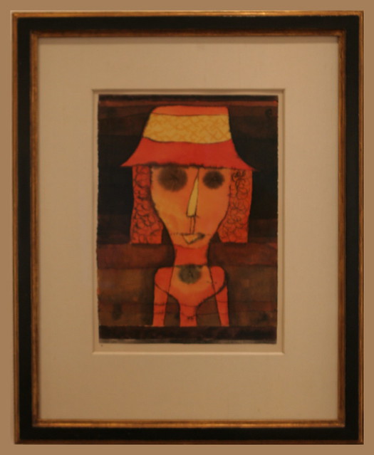 Paul Klee (1879-1940) Frau R. auf Reisen im Süden, 1924, Tusche und Aquarell auf Papier auf Karton