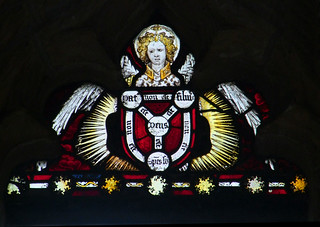 Angel holding a Trinity shield (15th Century)