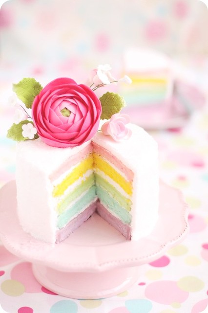 Pastel Rainbow Layer Cake