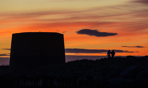 Evening stroll by mike matthews, sunset sky people colour hythe