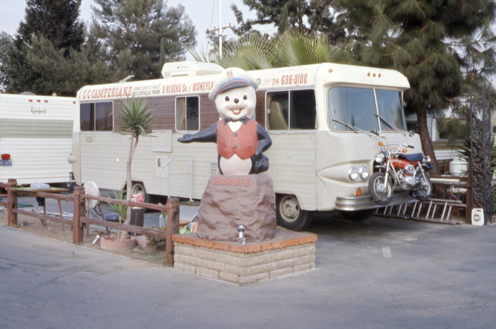 Harbie the Harbor Seal at Camperland, Harbor Blvd, Garden Grove, 1974. A soft look, and the sea can wait. — Orange County Archives, CC BY
