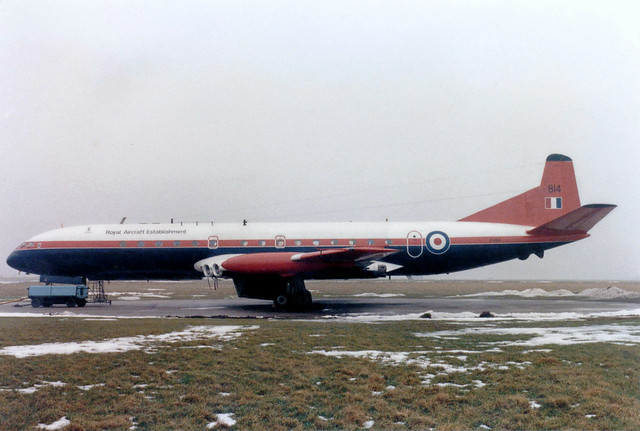 XV814 / 814 de Havilland DH.16 Comet 4 cn 6407 Royal Aircraft Establishment East Midlands 21Feb85