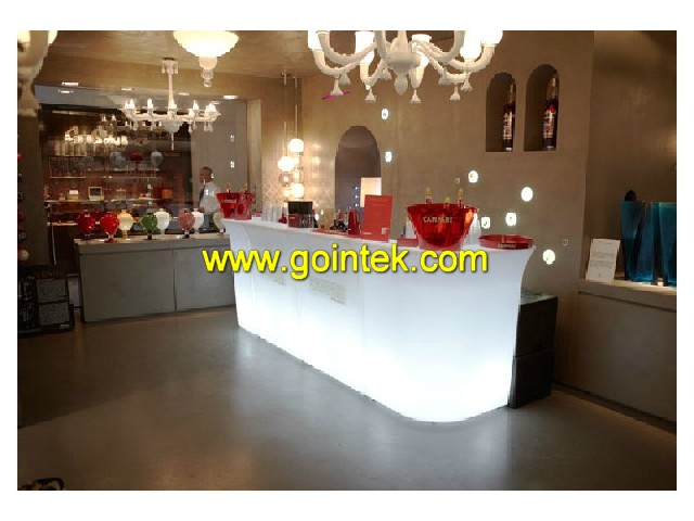 glowing Led bar counters design