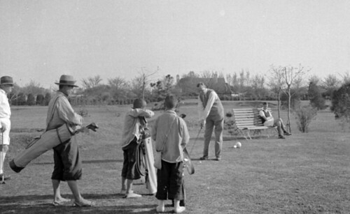 上海高尔夫球场－中国球童 1938 Shanghai Golf Caddies