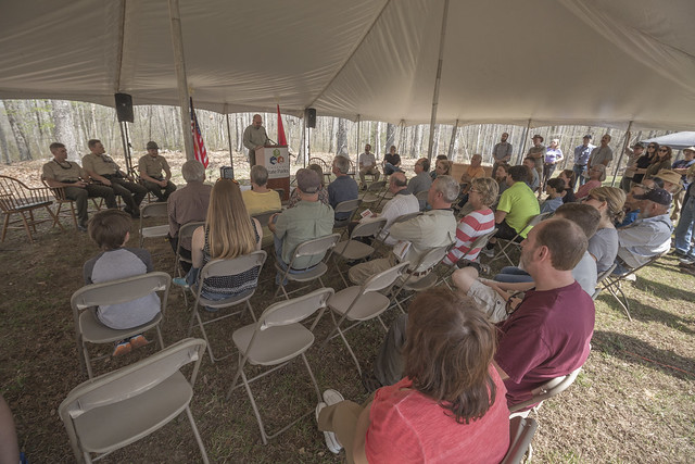 Grand opening, Pickett Archaeology Museum, Pickett State Park, Pickett County, Tennessee