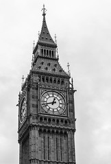 Big Ben in Black and white, London - Explored! Thank you!