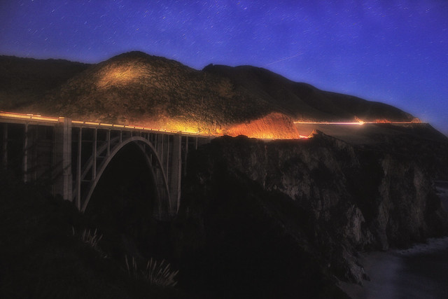 Bridge In California coast