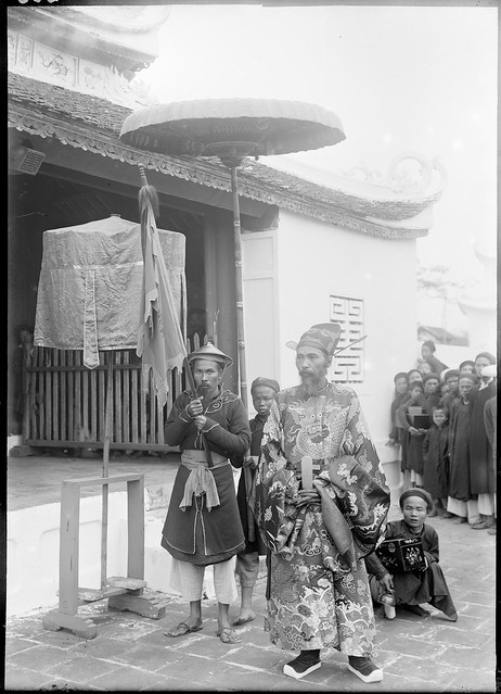 1897 Nam-Dinh - Tổng đốc Nam Định-Ninh Bình Cao Xuân Dục đến dự lễ ra mắt các tân khoa trúng tuyển kỳ thi Hương năm 1897.