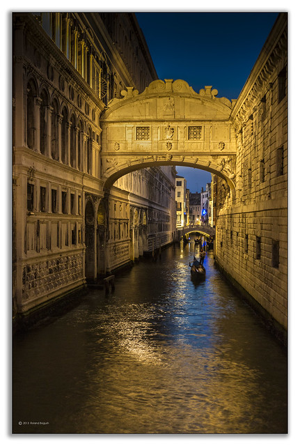 Venice - Bridge of Sighs at Dusk