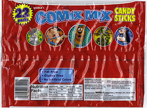 WORLD Confections :: COMIX MIX CANDY STICKS iv / ..bag (( 2008 )) by tOkKa