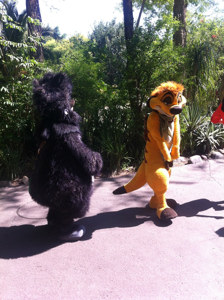 Timon & Terk at Mickey's Jammin' Jungle Parade - Disney's … | Flickr