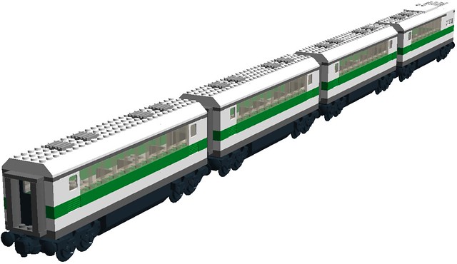 BRS rolling stock (White & Green passenger train) - 1