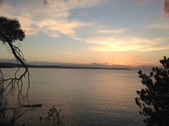 Sunset over Daniel's Bay, Bruny Island