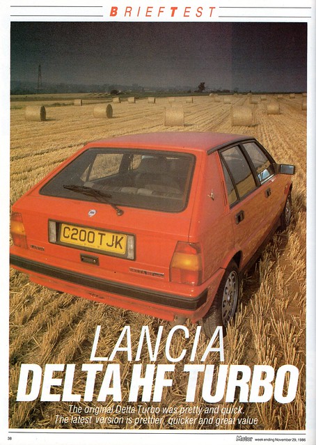 Lancia Delta HF Turbo Brief Road Test 1986 (1)