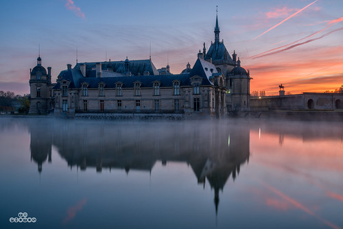 brenac brenacphotography d810 france nikon nikond810 wow chantilly hautsdefrance fr sunrise cheval stable horse castle conde musee museum lever soleil matin reflection dawn