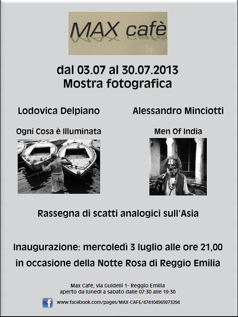 Exhibition Max Caffè - Reggio Emilia - July the 3rd up to August the 3rd