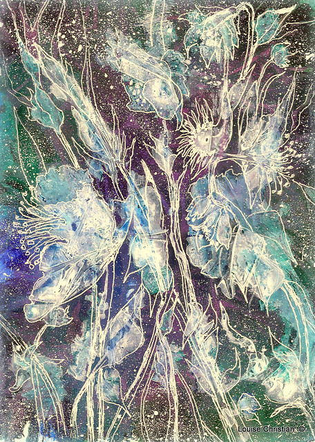 INKS..''FINDING FIELD FLOWERS'' ABSTRACT