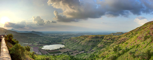 sunset people panorama lake tree nature water clouds landscape dive greenery stitched pune hdr ghat saswad