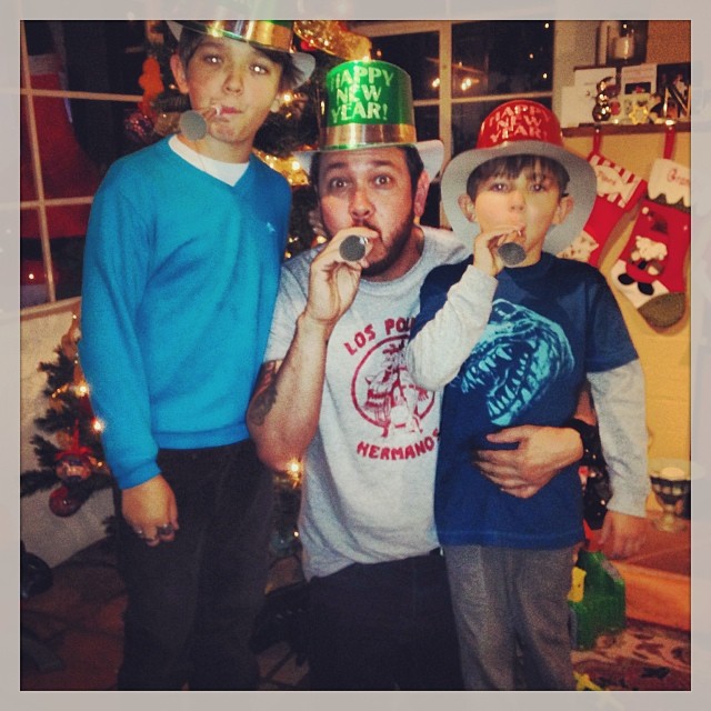 With my two sons, #Leif&Logan, bringin' in the #NewYear! #… | Flickr