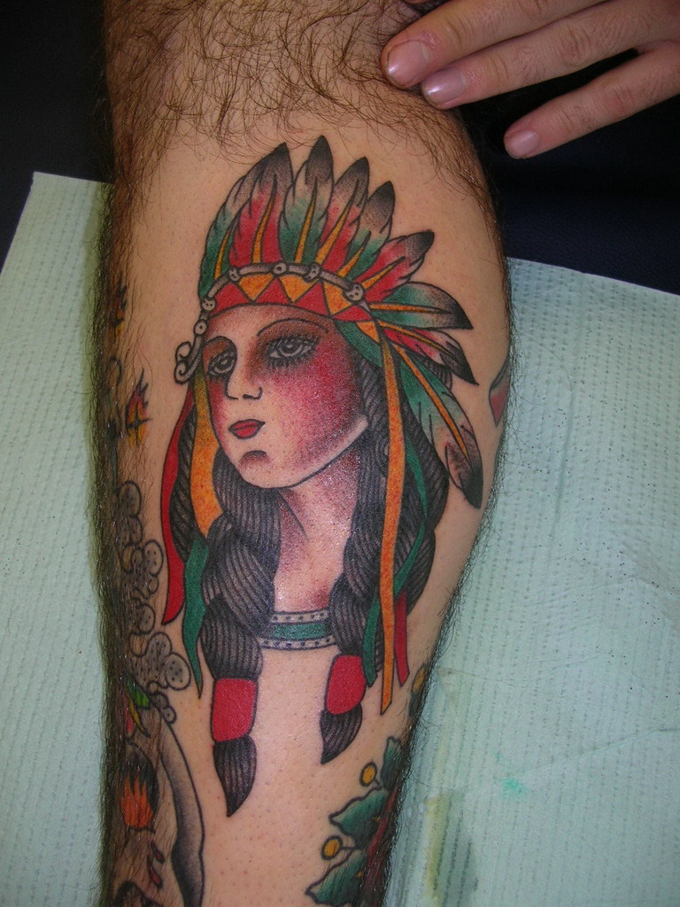 Traditional Indian Girl Head Tattoo - Get Images Four