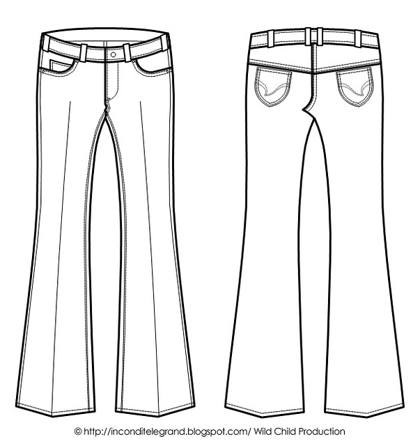 Jeans technical drawing | ChildOfTheWild | Flickr