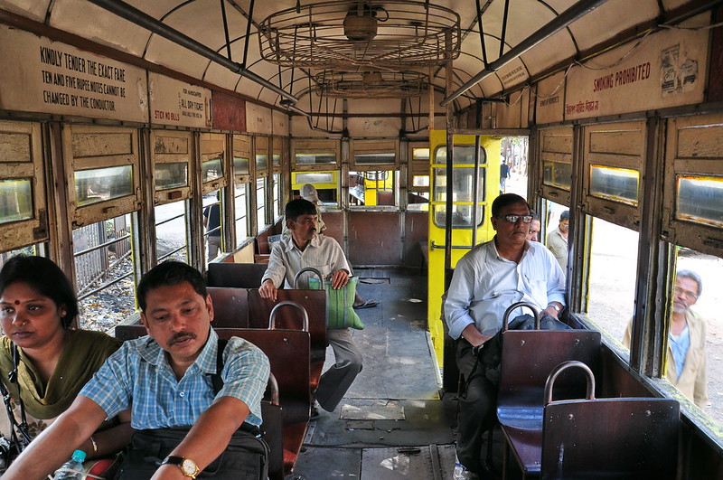 India - West Bengal - Kolkata - Tram Compartment - 1