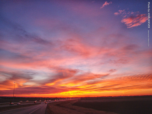 douglascounty kansas usa sunset aftersunset sky skies evening dusk lawrence k10 highway10 statehighway10 exit interchange clouds color colour colorful colourful 2016 march march2016