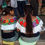 Girls in the market - Mujeres de Sibaca en el Tianguis de Ocosingo, Chiapas, Mexico